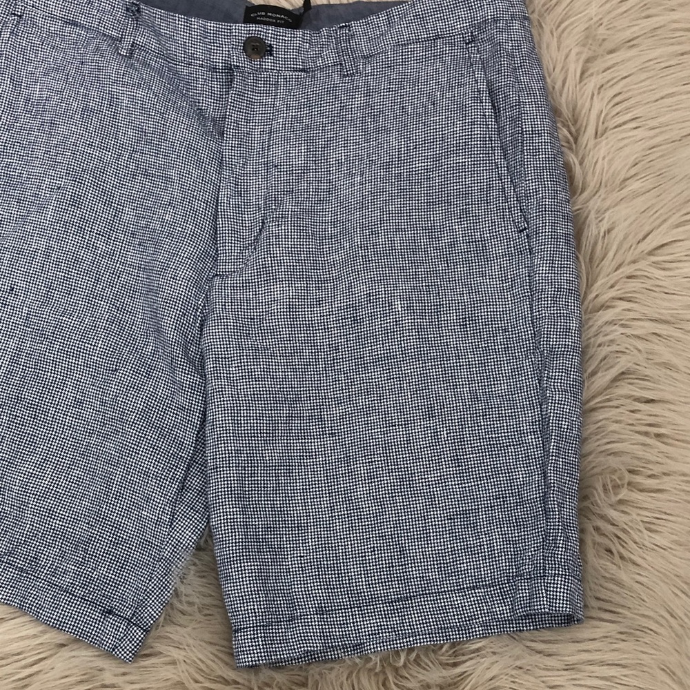 CLUB MONACO Maddox Fit 100% Linen Men’s  Shorts  | 32 - Picture 6 of 12